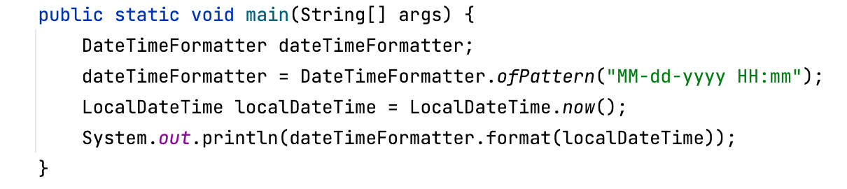 Format Java 8 Date and Time using DateTimeFormatter Class